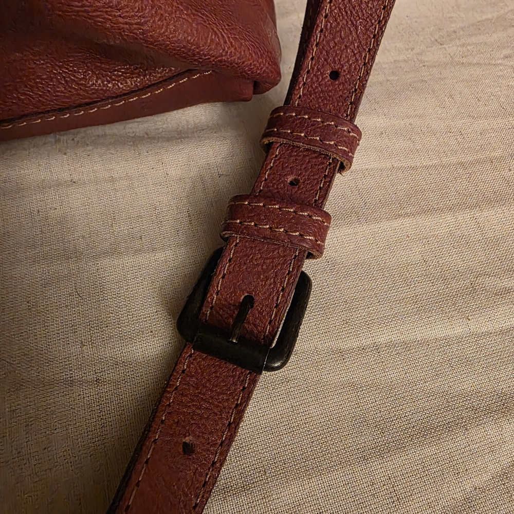 Frye Brick Red Leather Shoulder Bag - Picture 4 of 7